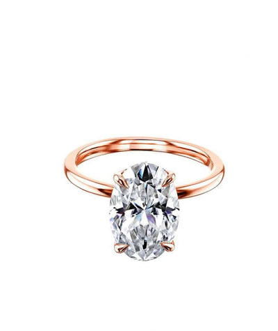 oval hidden halo engagement ring