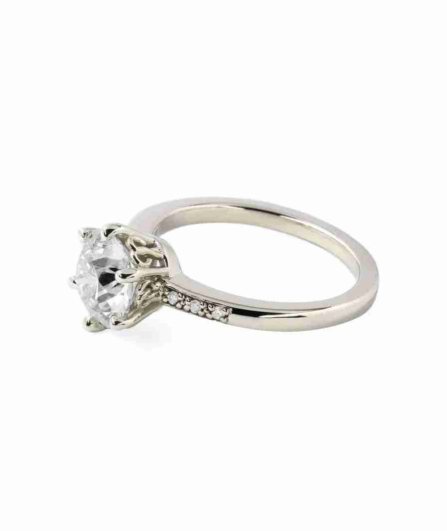cathedral vintage engagement ring