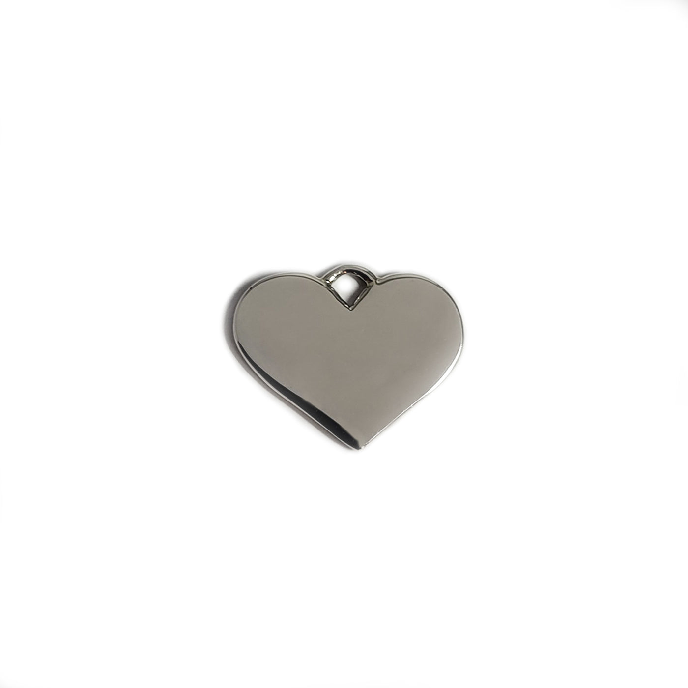 silver large heart medallion
