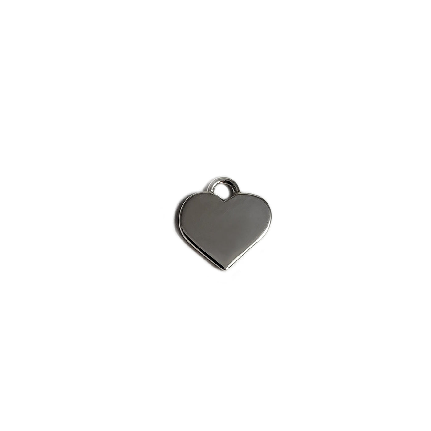 silver medium heart medallion