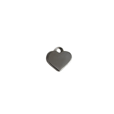silver medium heart medallion