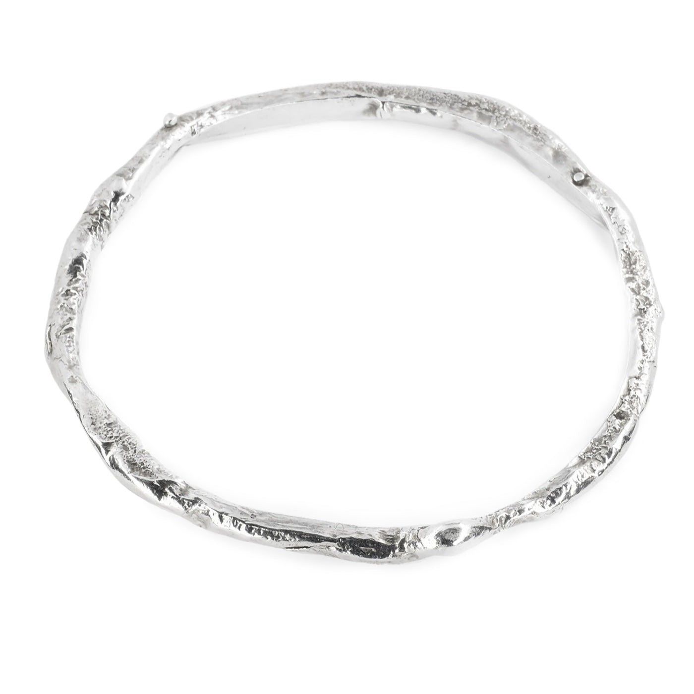 Reticulated Silver Bracelet