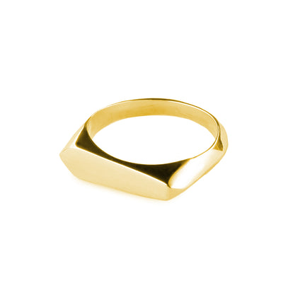 Gold signet ring