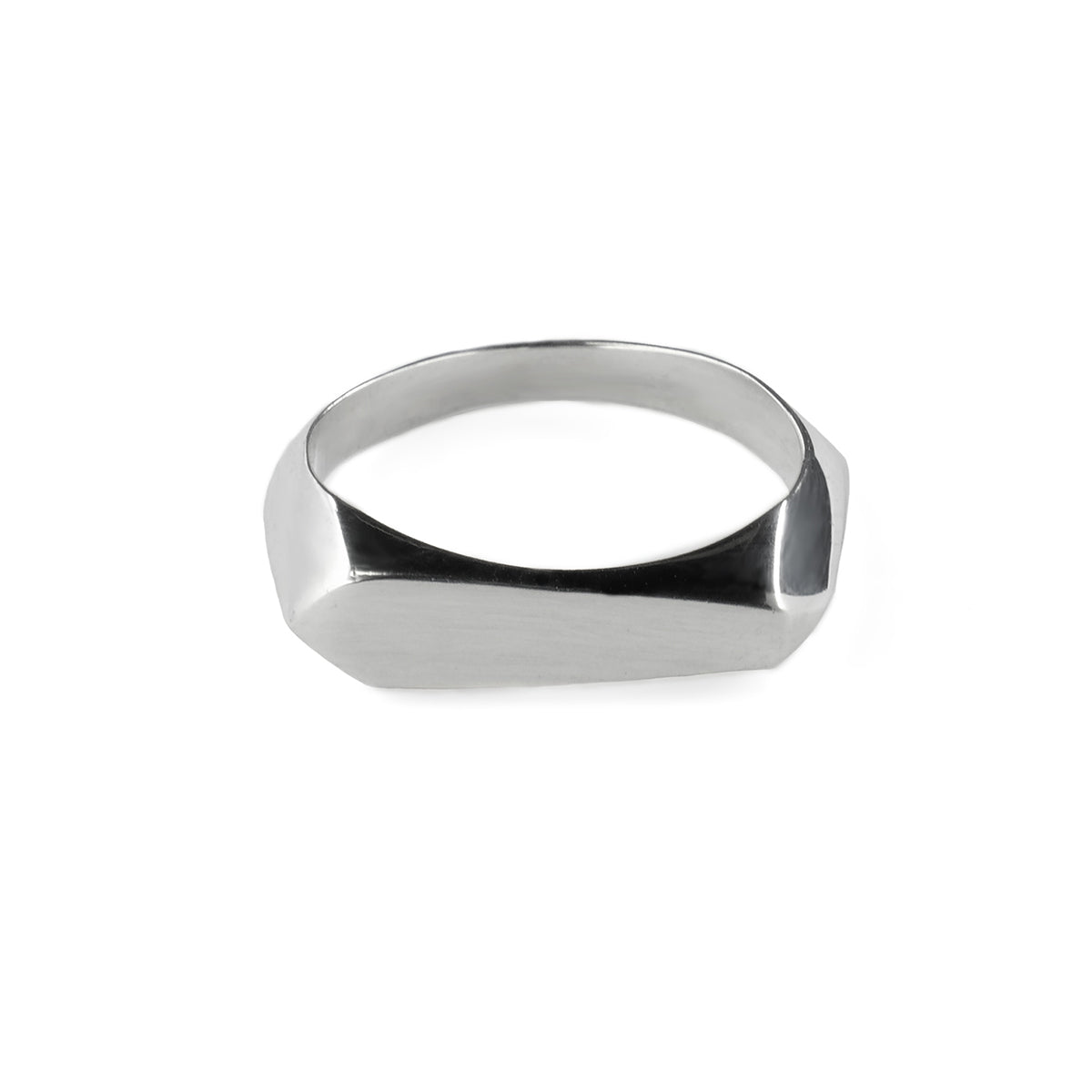 Silver signet ring