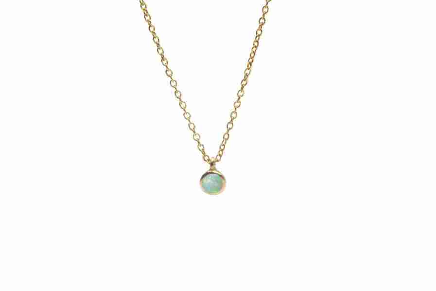 Classic Opal Pendant Necklace