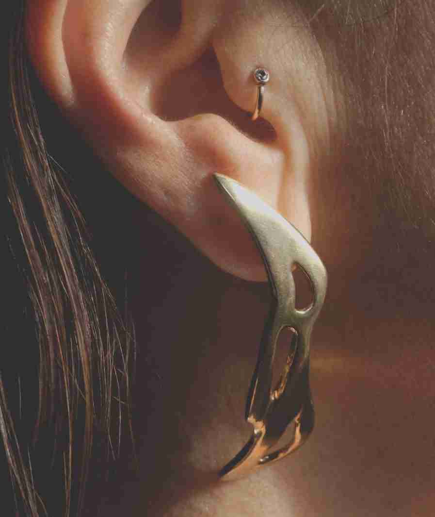 Long Organic Statement Earrings