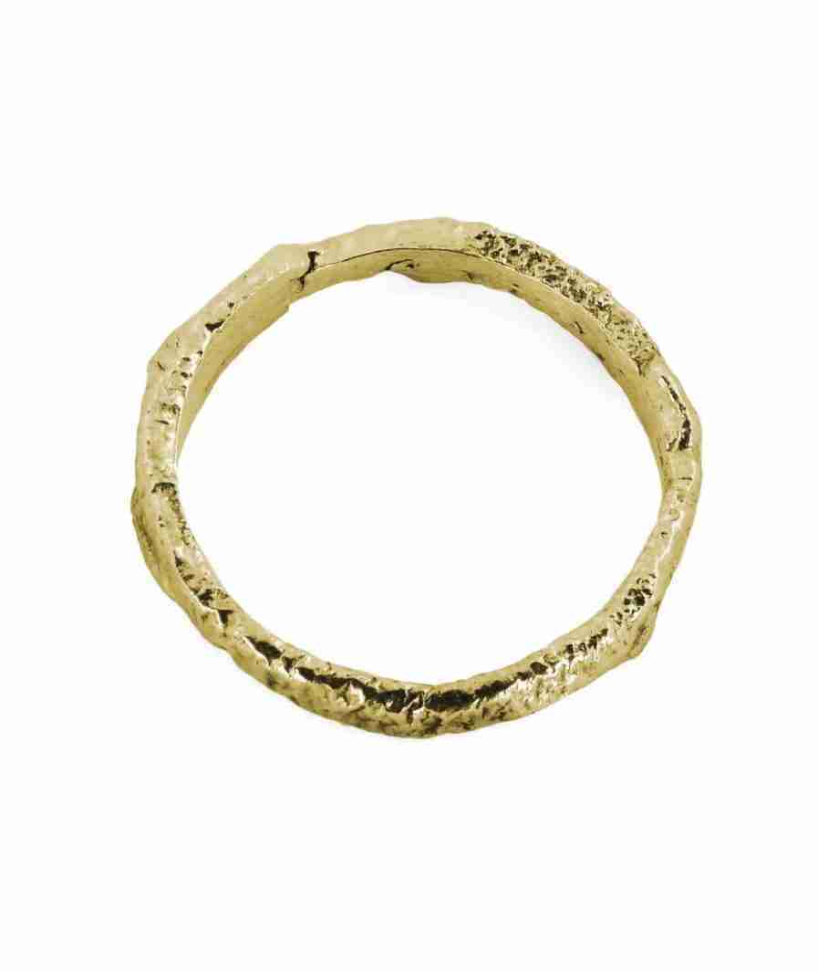  gold reticulated wedding band