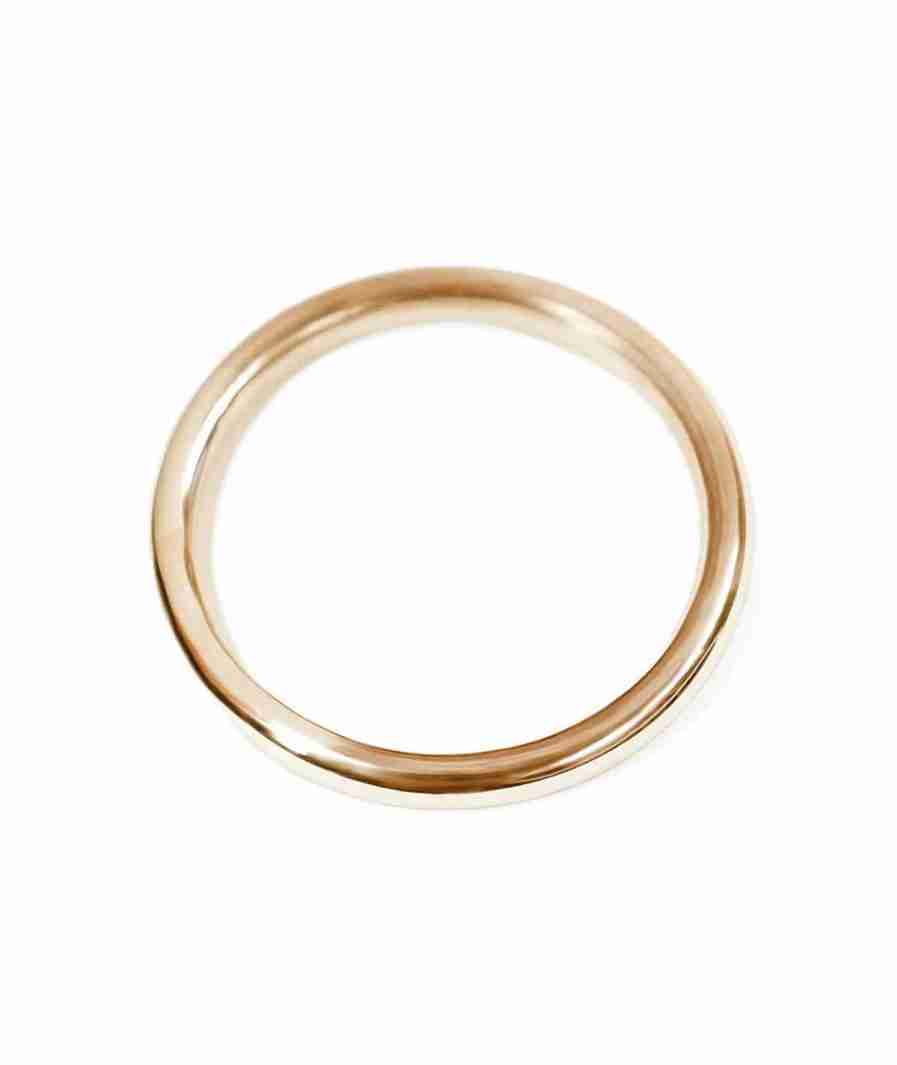 unisex round wedding ring